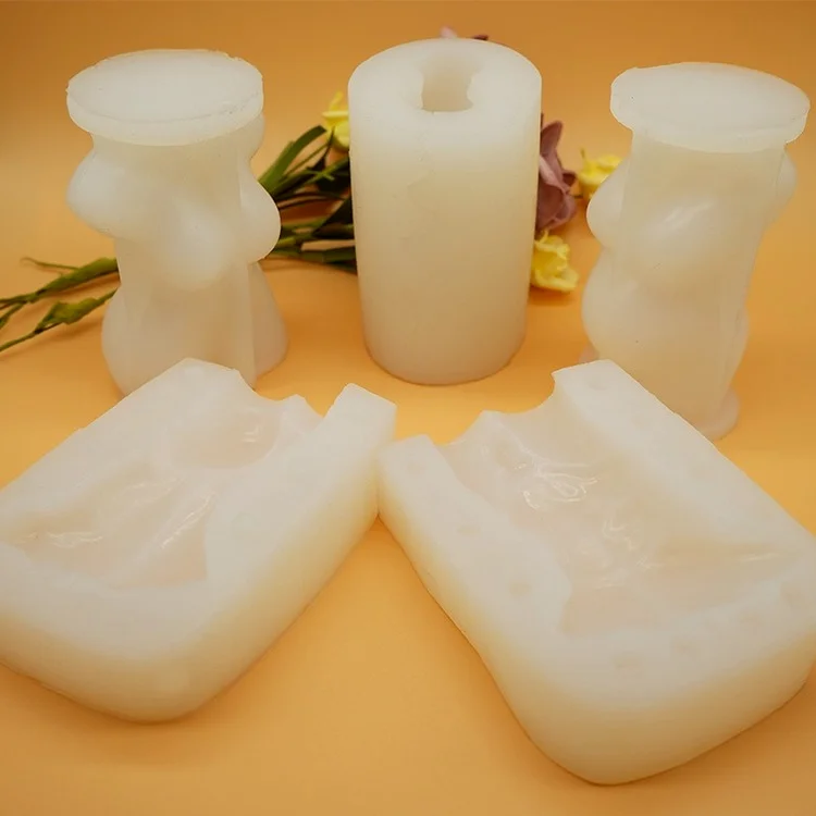 
2021 Female Body DIY Candle Male Female Figure Aromatherapy Plaster Mold Human Body Silicone Mold 