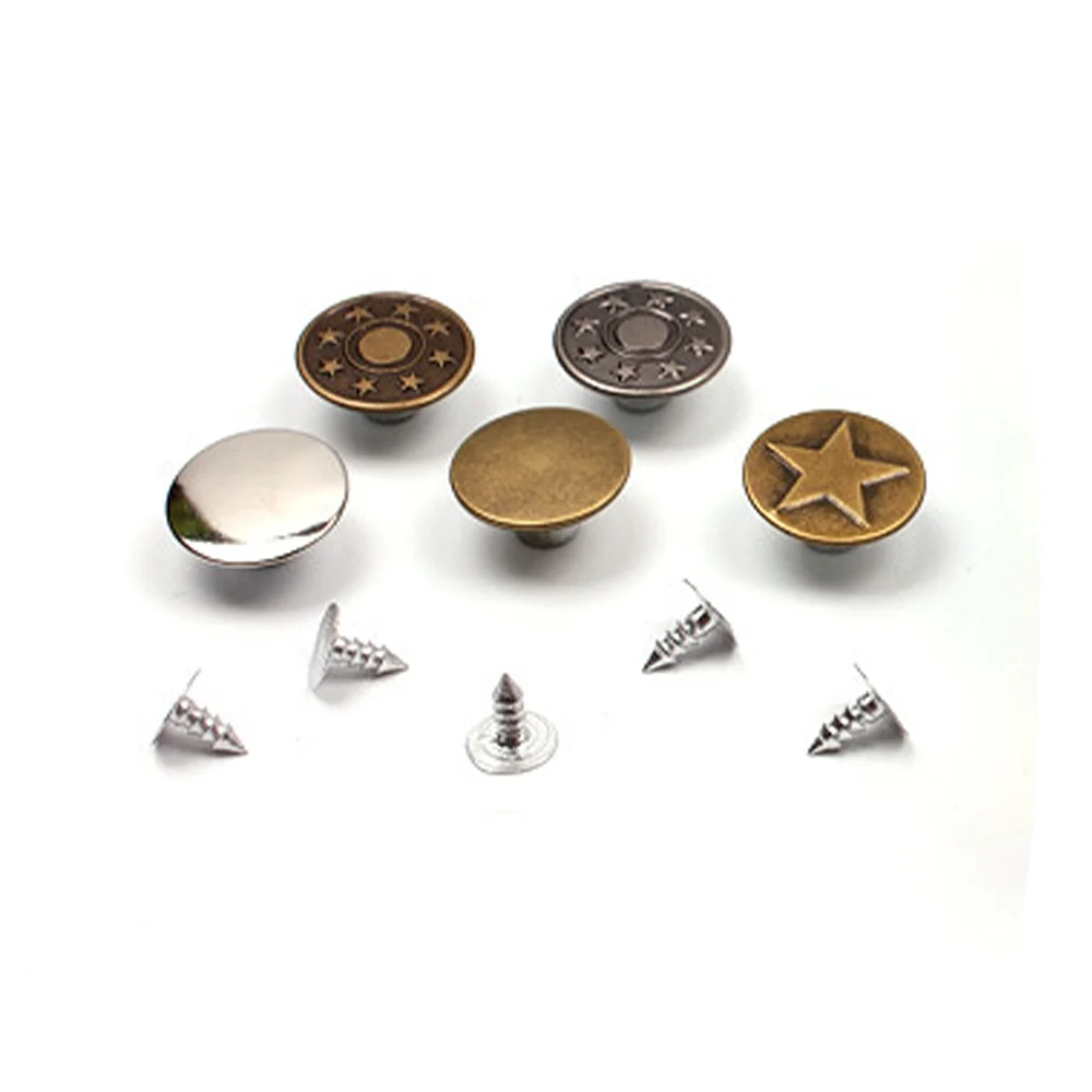 Customized Design Classic Embossed Shank Button High Quality Zinc Alloy Round Sustainabl Buttons