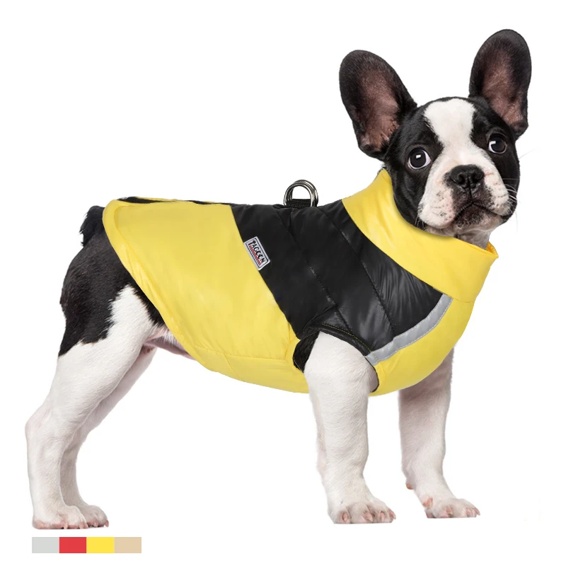 Custom Luxury Winter Dog Acrylic Warm Vest Jacket Waterproof Pet Coat Clothes for Small Large Pet Dogs