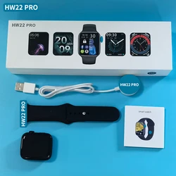 Hw22pro Smart Watch 1.75 Inch Screen Warless Charger Rotate Button Iwo Reloj Hw22 Hw 22 Pro Series 7 6 Smartwatch