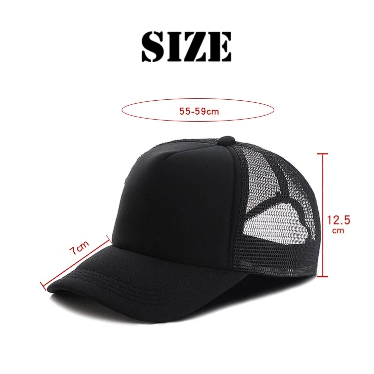 BESTELLA Wholesale Unisex Plain Baseball Cap 5 Panel Gorras High Profile Foam Trucker Hat Mesh Dad Snapback Custom Printing Logo