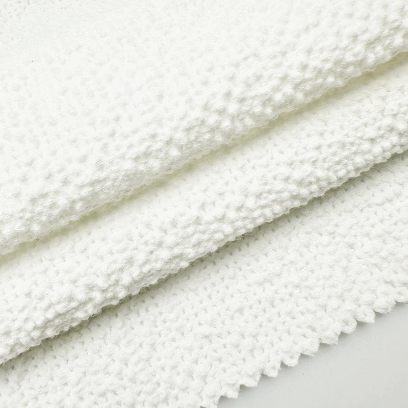White color 105 cm 96% cotton 4%  sp cotton seersucker fabric sp for workwear