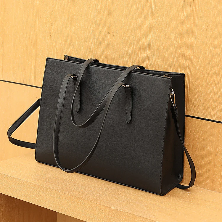 Ladies Laptop Bag Shoulder Tote Bag Suitable for Office Business Work Travel Portable Large Capacity Leather PU Polyester 5pcs