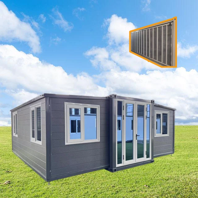 Easy Fast Install EU Standard 20 FT Foldable Module Home Extendable House with outside wall Cladding