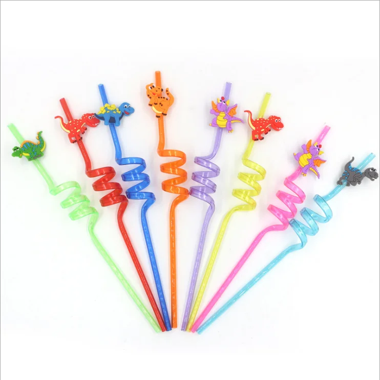 PET hard modeling custom crazy drinking straws for kids