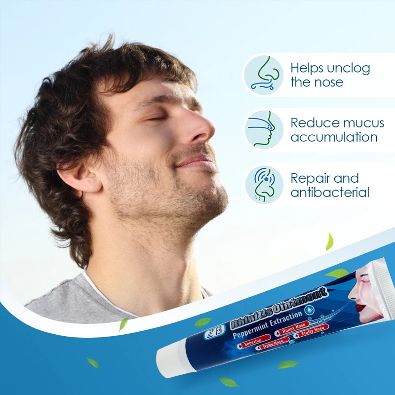 ZB Cold Sneezing Headache Sinusitis Stuffy Nose Dry Nasal Cavity Rhinitis Cream 20g