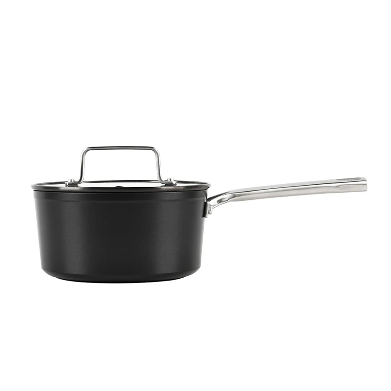 Classic Design Kitchen Pots Milk Pan Induction Bottom Nonstick Coating Heat Resistant Silicone Metal Bakelite Glass Removable