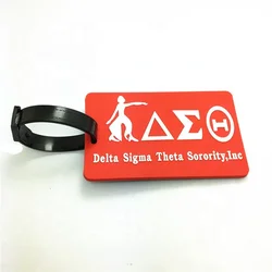 All Groups New Design Low Price Red Greek Luggage Tag Custom Colors Pattern Gift Travel Luggage Tag