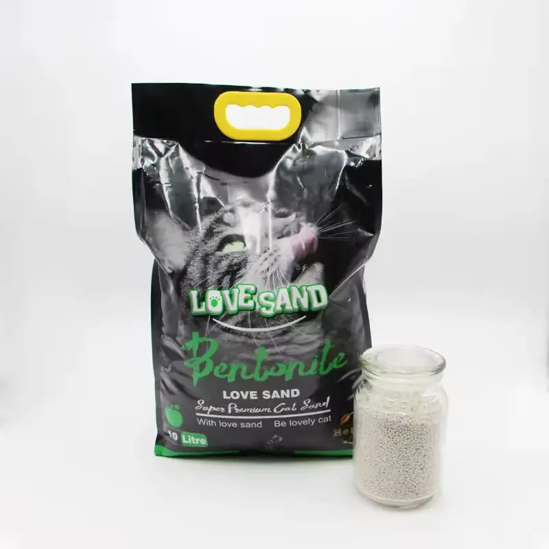 Clumping MultiCat Long Lasting Odor Control Bentonite Cat Litter Apple flavor spherical cat litter
