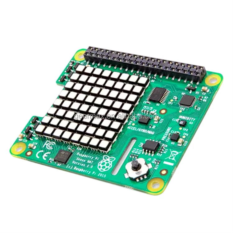Raspberry Pi Sense HAT RGB LED Matrix 5-button Joystick Directional Pressure Humidity Temperature Sensor Module Expansion Board