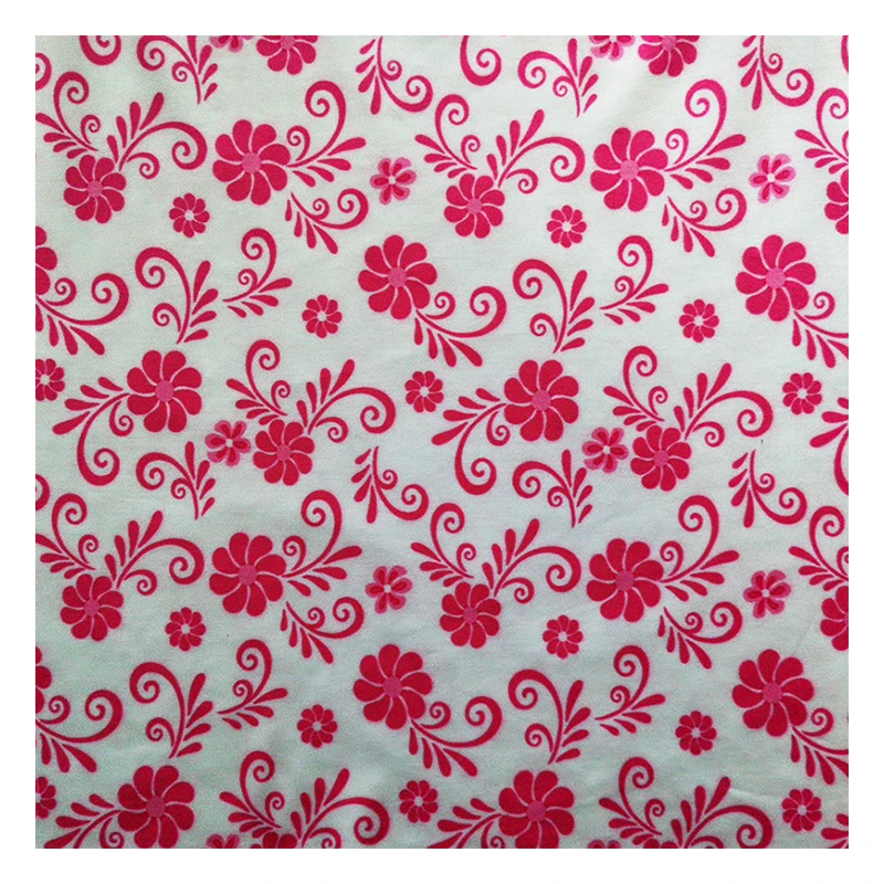 2022 new design of flower vine printing polyester stretch knitted fabric for dress