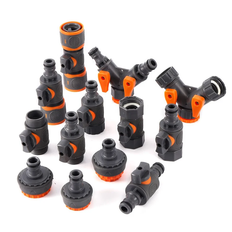 Lingzhen With garden car wash equipment quick connector ABS 1/2 3/4 inch quick connector nipple