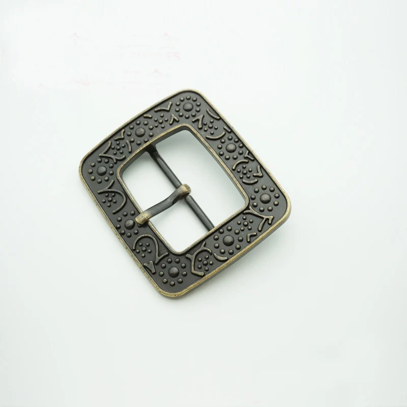 2024 New 42mm zinc alloy metal custom center bar buckles western  belt pin buckle