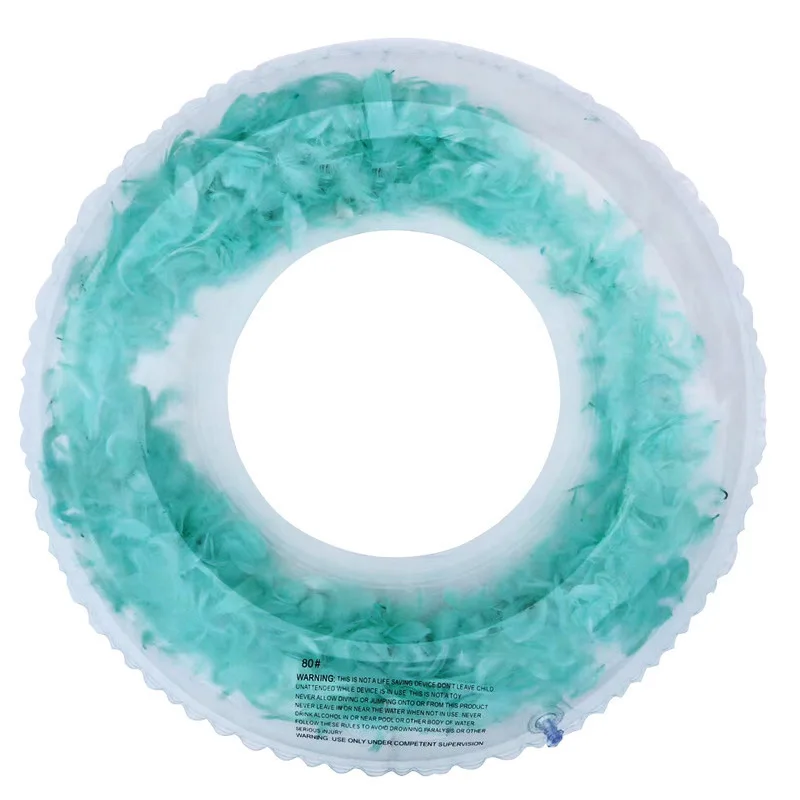 
China manufacture transparent rings sequins swimming life saving ring for aduts 