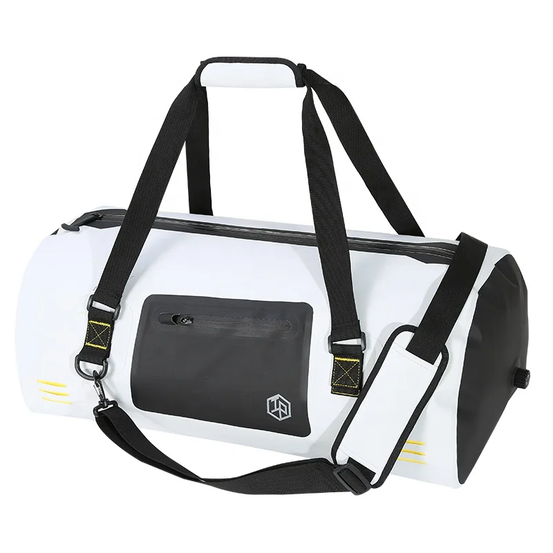 Customized 500DPVC TPU 50L large capacity outdoor Sports Camping dry Bag motorcycle tail bag Waterproof travel Duffel Bag