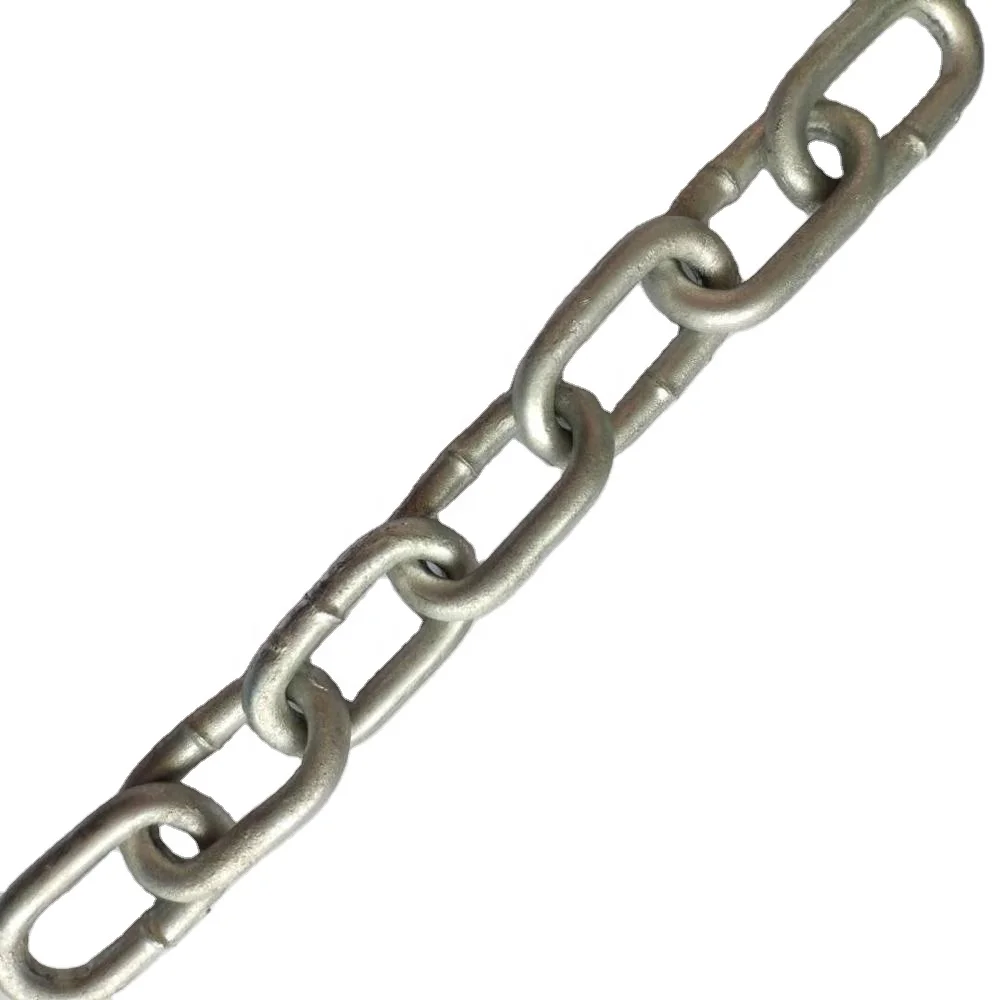 Mild Steel Welded Q235 Q195 3MM 4MM 5MM 6MM 7MM 8MM 9MM Korean Standard Hot Dip Galvanized Short Link Chain