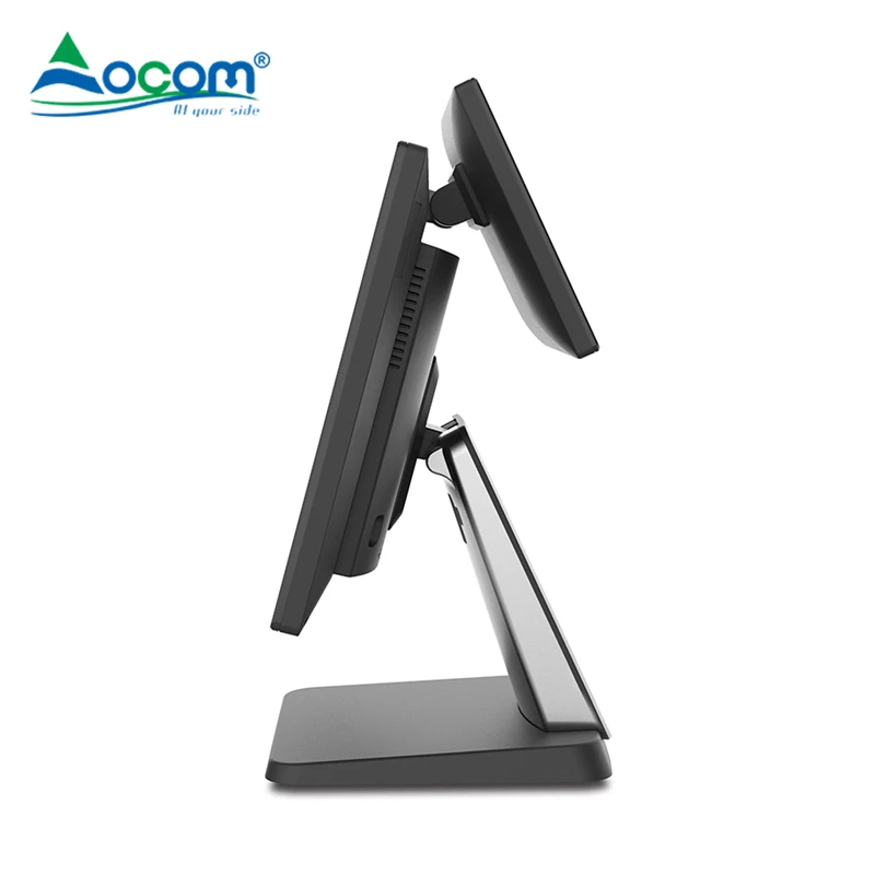 card reader windows 17 inch desktop dual touch screen smart pos systems