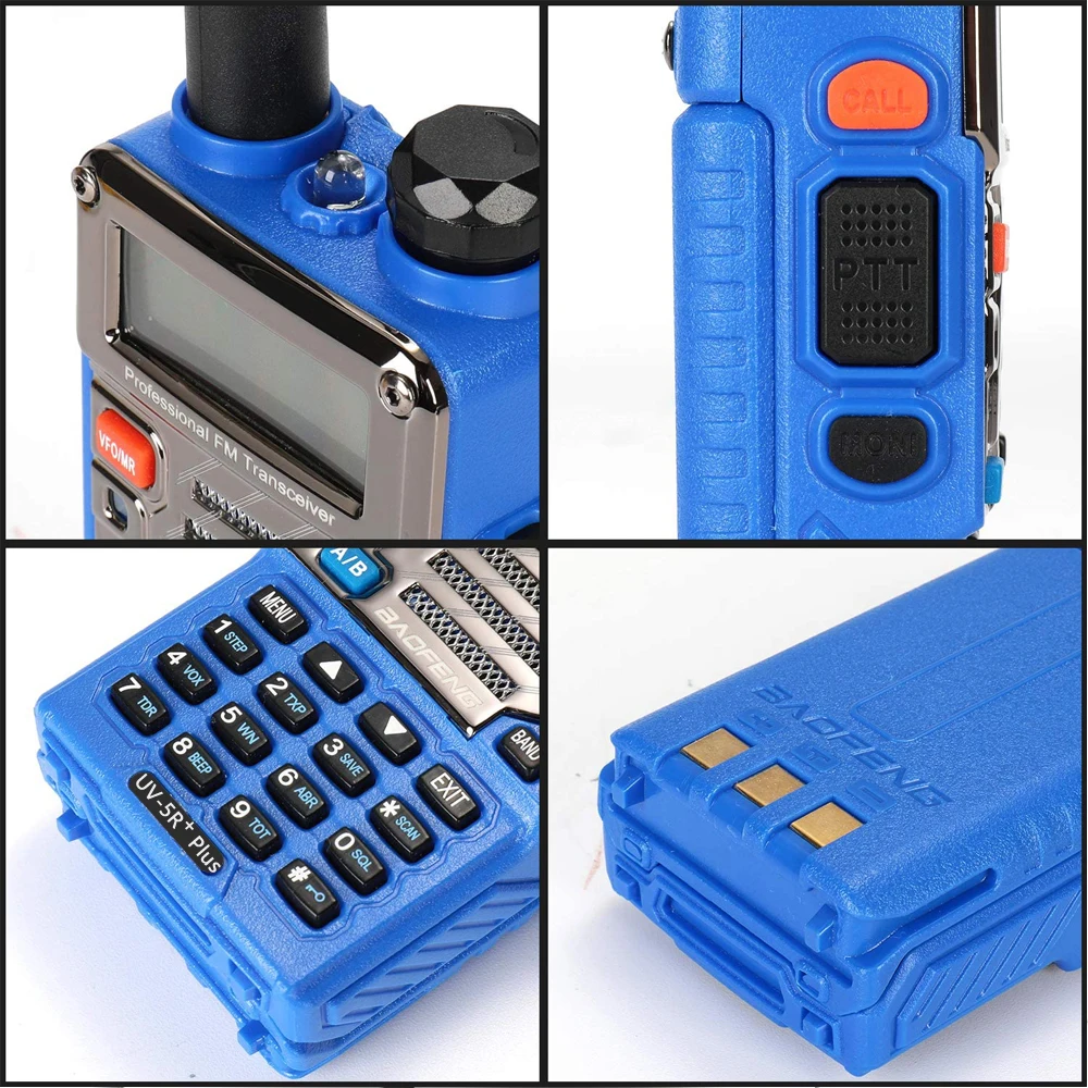 Baofeng оригинальный UV5R + плюс иди и болтай Walkie Talkie “иди Dual Band BF UV-5R двухстороннее радио Pofung UV