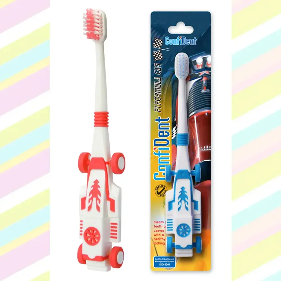Factory Direct Sale Width 10mm Durable Individually Wrapped Medium Soft Bristle Kids Toothbrushes