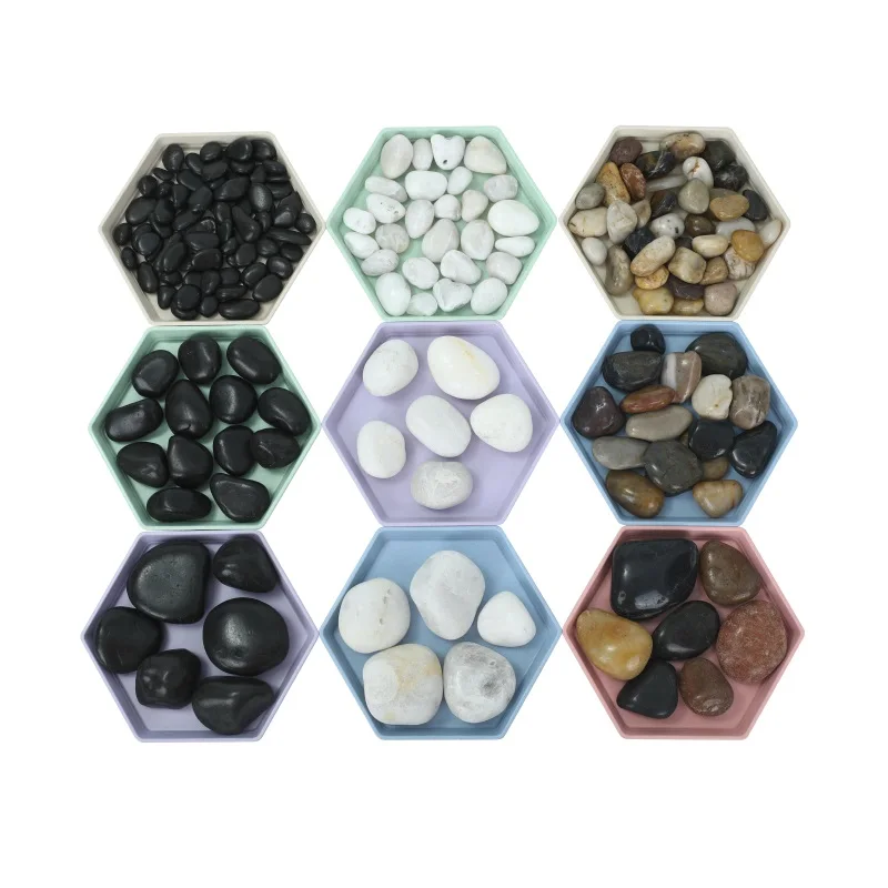 High quality 1-2 mm white pebble pebbles for mosaic white dolomite quartz pebbles stones mix
