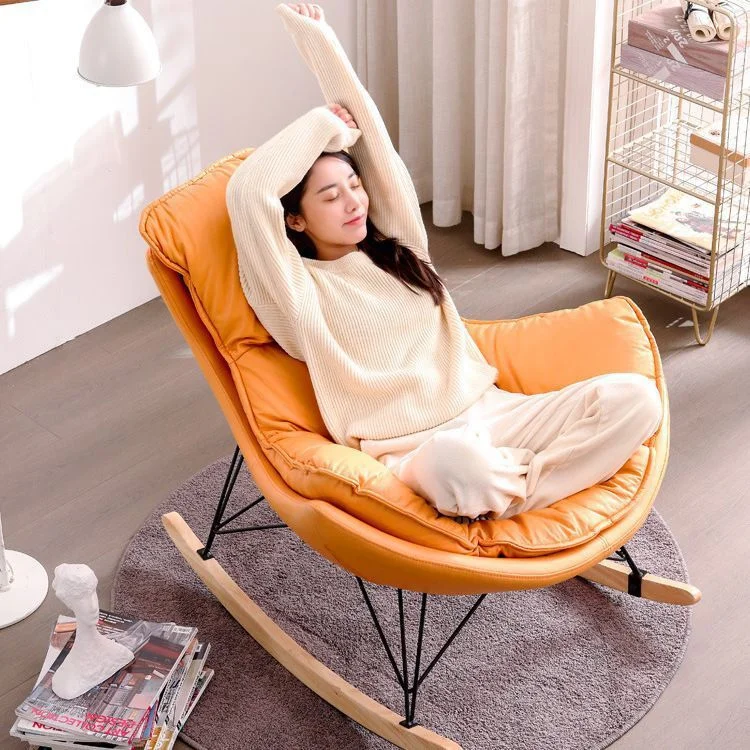 Factory customized living room furniture single bed chair reclining leisure leather sofa rocking lazy boy recliners