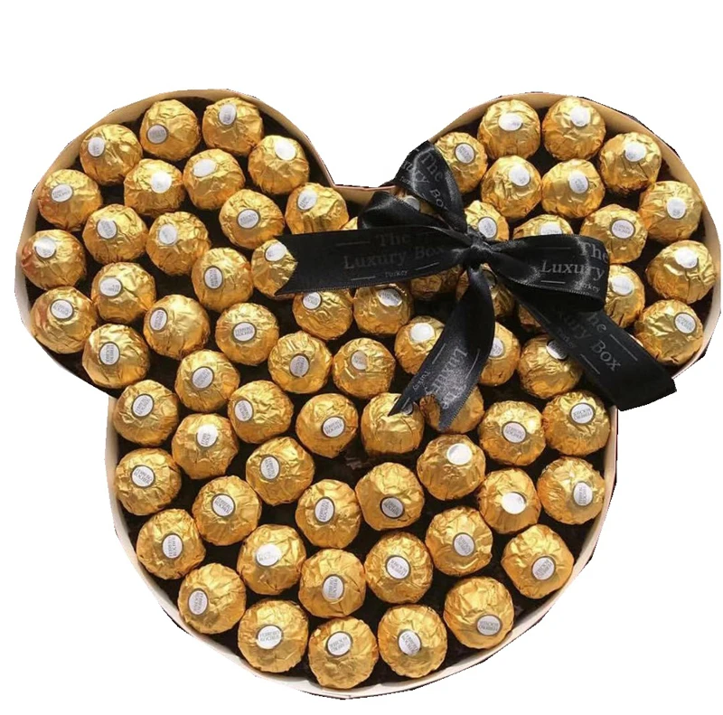 Custom Gift For Girlfriend High-end Cute Mickey Carton Candy Packaging Box Large Capacity Chocolate Egg Gift Boxes YGP-1922