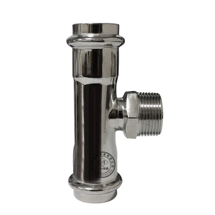 Stainless steel pipe fittings 304, 316 flange three-way stainless steel elbow clamping valve custom pipe fittings nipple pipe fi
