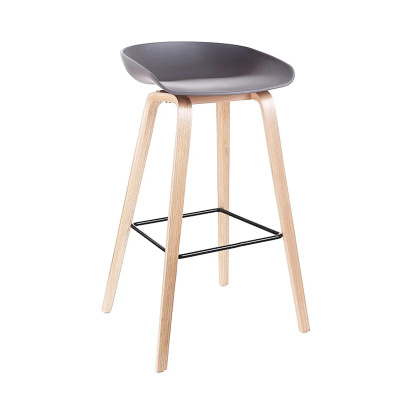 High Bar Chair Butterfly Solid Black White Plastic Seat Metal Legs Fashionable Style Living Packing Bar Room Furniture