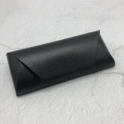 2022 Custom Logo Black Design Eyeglasses Packing Optical Reading Glasses Cases Eyewear Storage PU Leather Suede Sunglasses Case