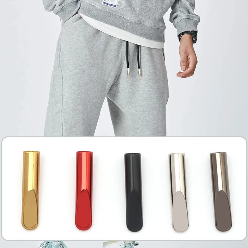 Free Sample Metal Aglets Shoelaces Head Tips Metal Shoelace Aglet for Hoodie Shoe Garment