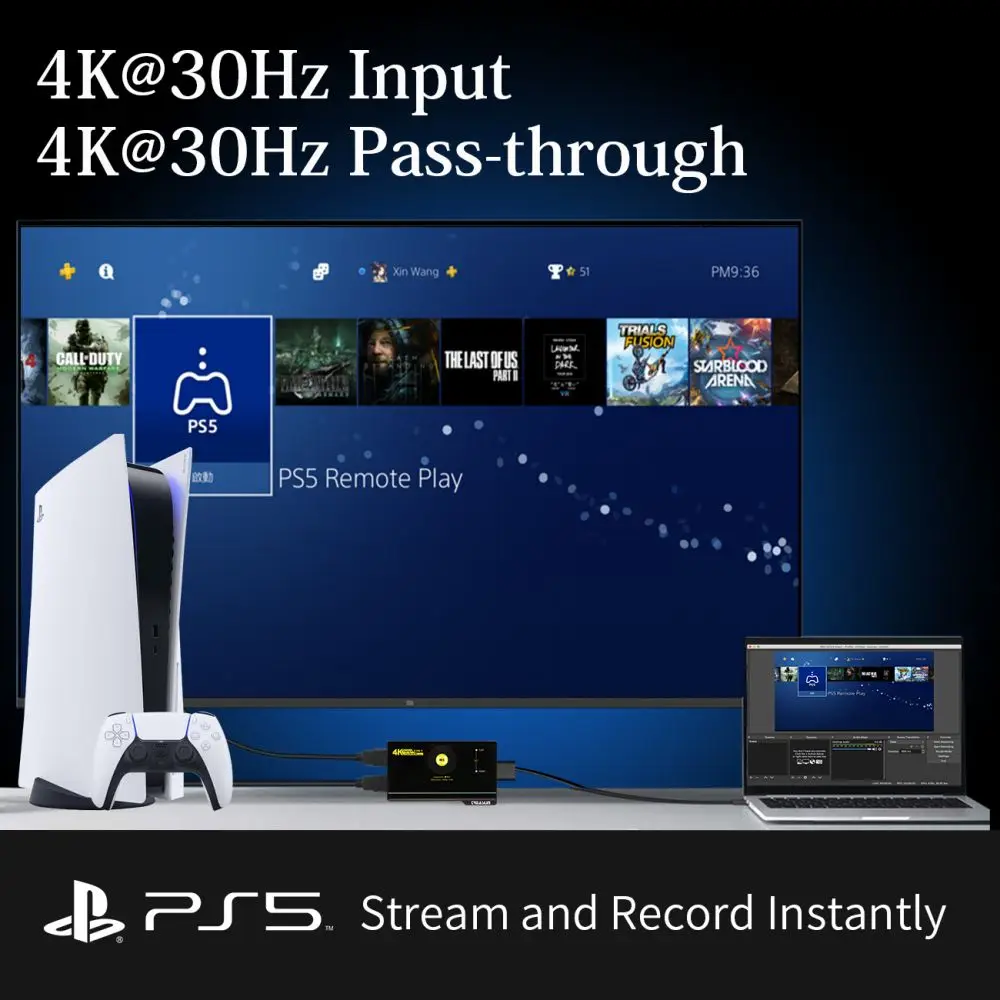 2 in 1 USB3.0 Screen Capture Recorder 4K HDMI Capture Card