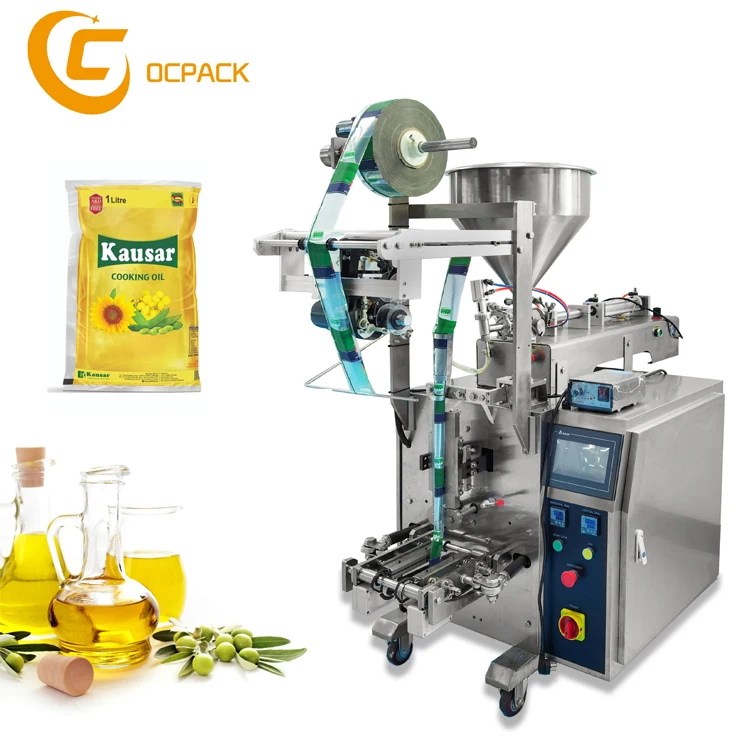 Automatic sachet sunflower edible cooking oil pouch packing machine price