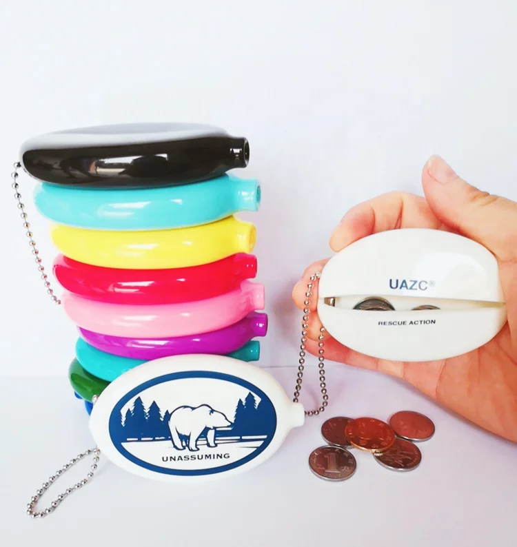 Promotional Logo Printed Small PVC Coin case Purse