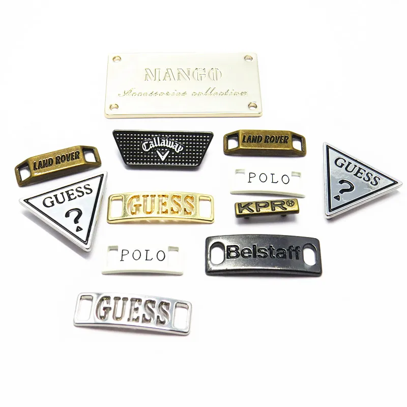 Zinc alloy shoelaces bling Grillz Dubrae Lace Lock custom engraved shoelace charms Metal Shoelace Tag