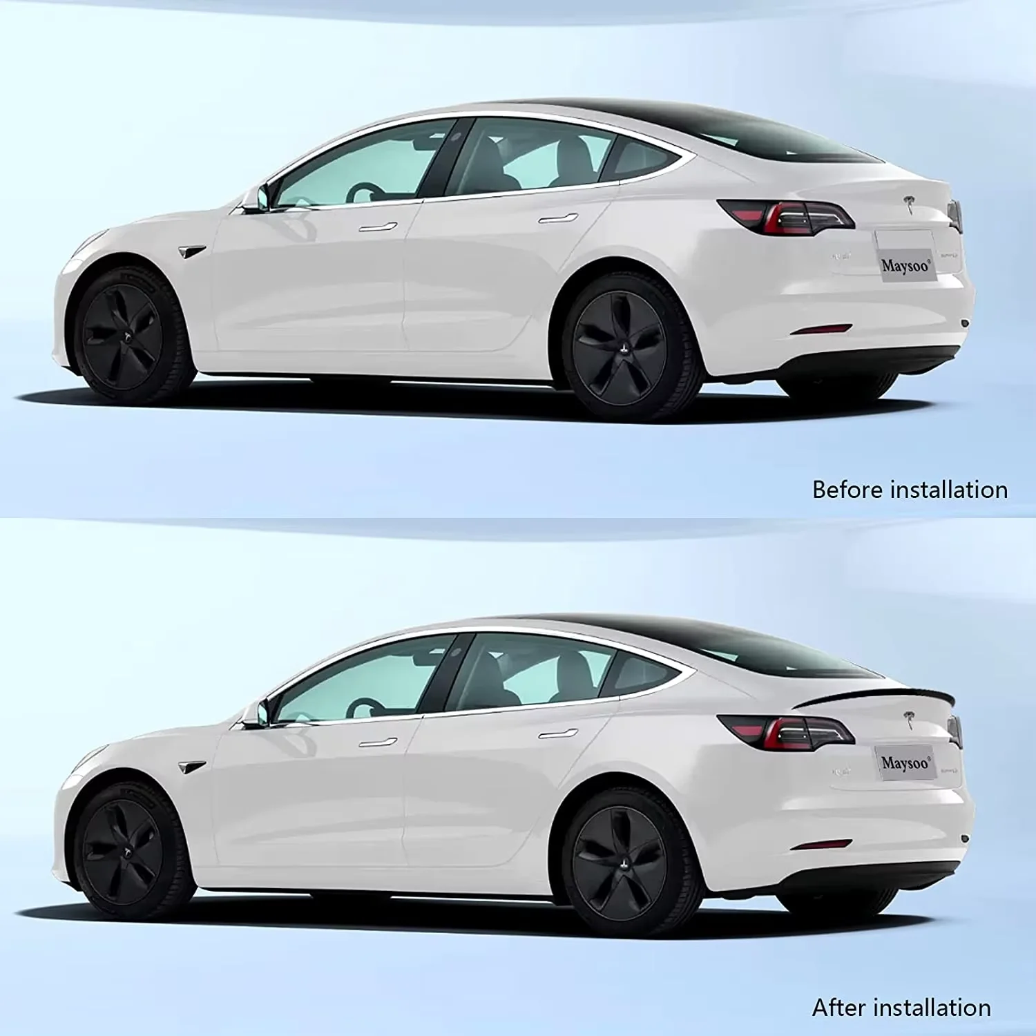 Car accessories spoiler maker abs artistan spirits rear trunk spoiler original for model 3 y tesla 2024 spoiler carbon fibre