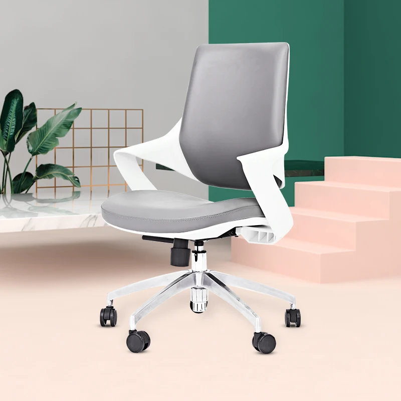 Foshan good quality modern 200kg swivel wooden bentwood plywood leather meeting room office visitor furniture and chair