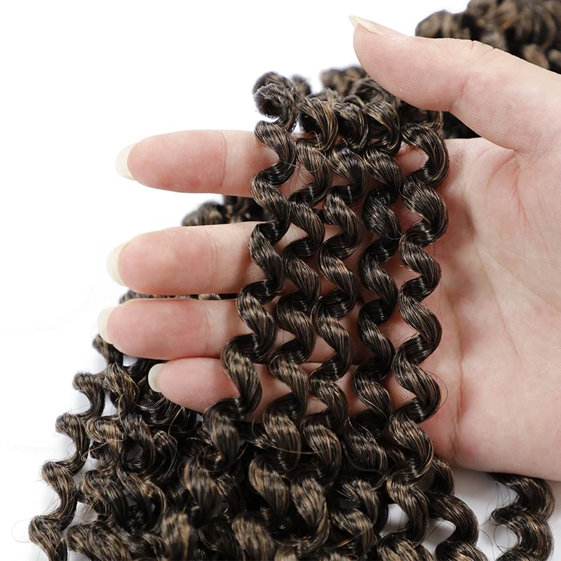 Passion Twist Hair 18 Inch Passion Twist Crochet Hair Ombre Water Wave Crochet Braiding Hair Extensions