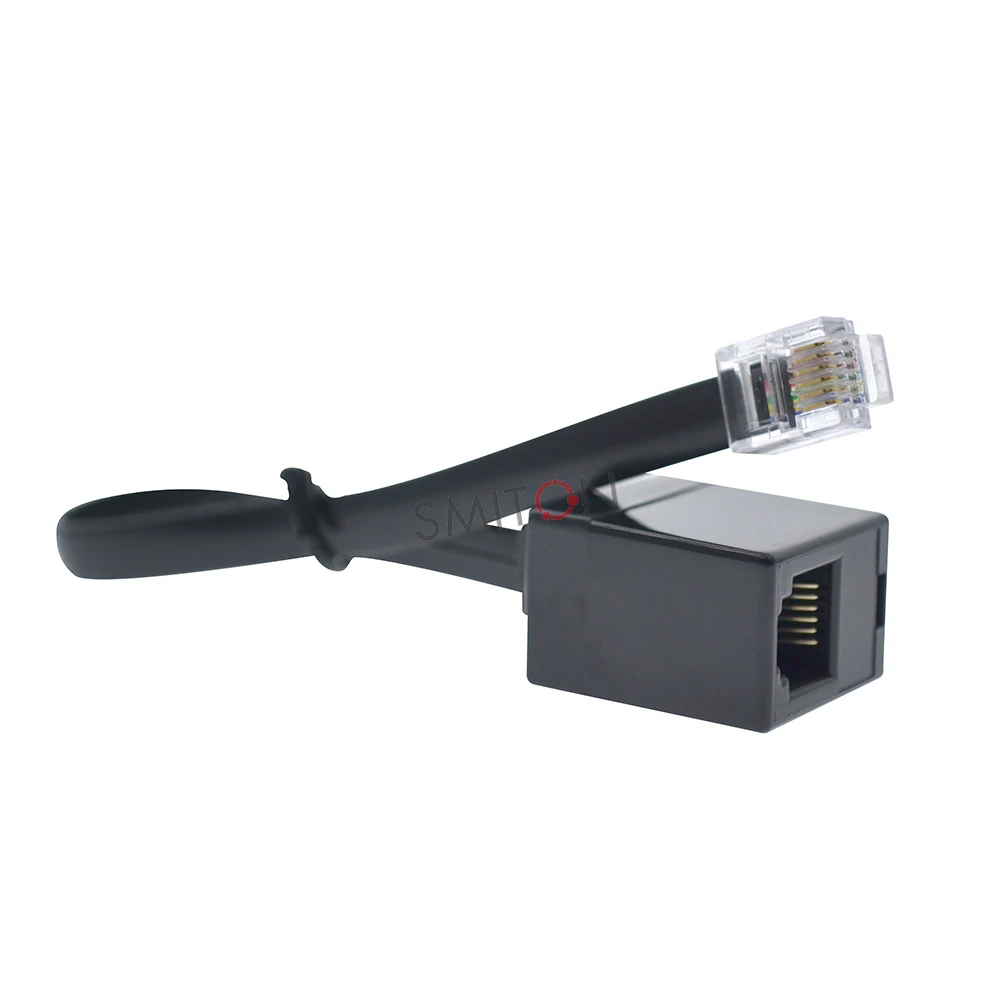 RJ12 6P6C Male to Female Plug Adapter Splitter Telephone Extension Cable