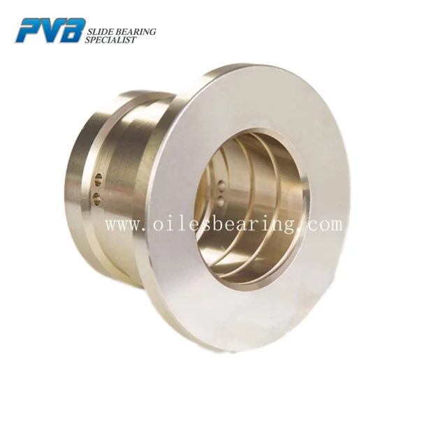 bronze bush CuSn12,flange lubricating bushing C93800, casting bronze bearing with oil grooves