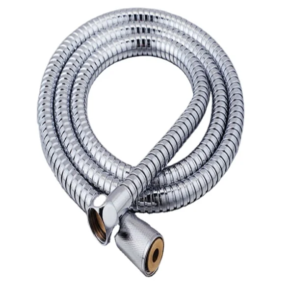 120cm Luxury High Quality Shiny Chrome Color Flexible Pvc Shower Hose With Multiple Layers
