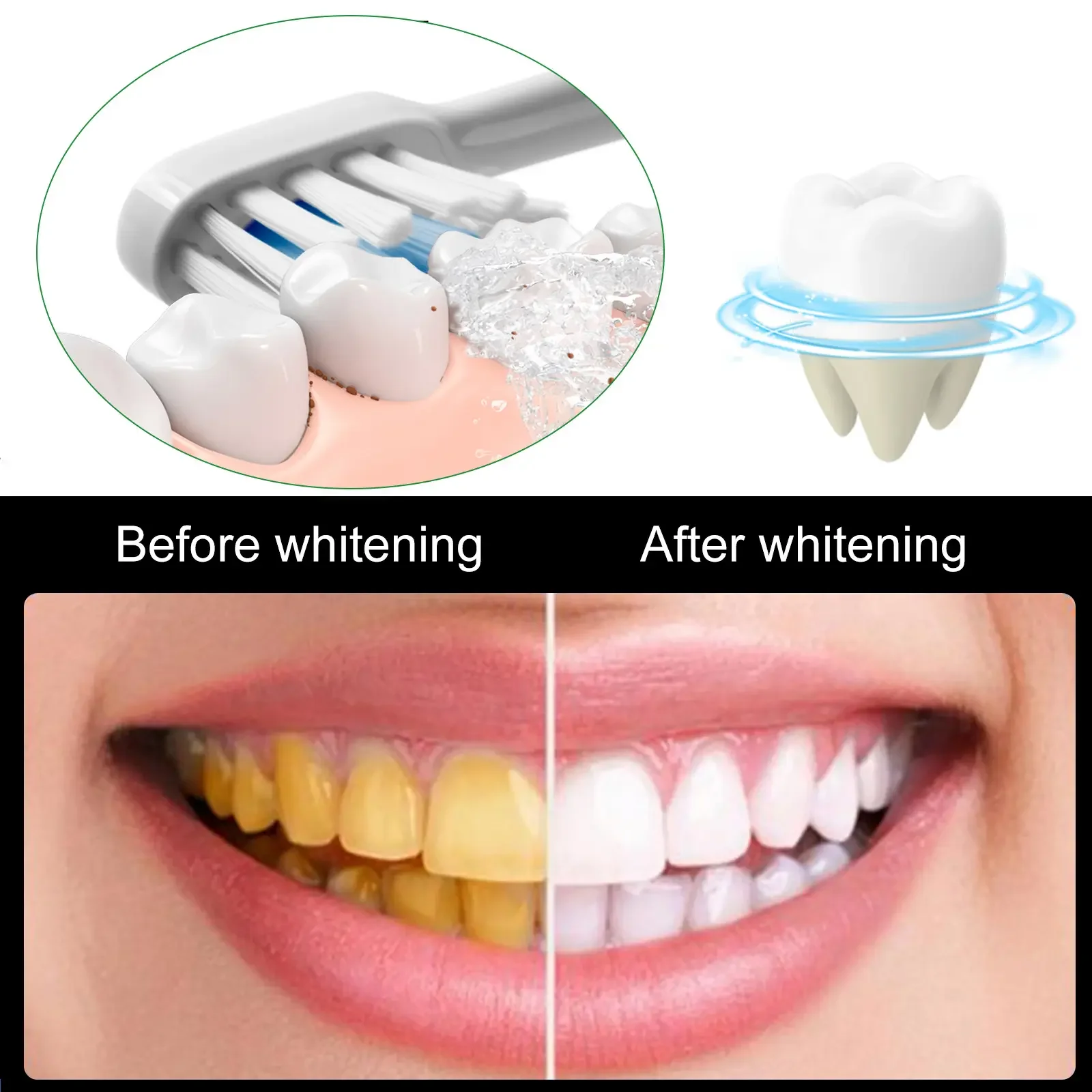 Bamboo charcoal deep tooth whitening toothpaste to clean dental stains, remove oral odor, and brighten teeth