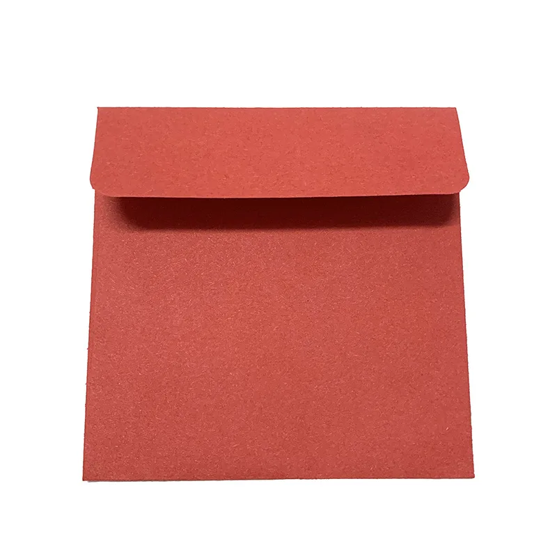 White Recycled Mini Paper Folding Square Envelope with Custom Kraft Paper Envelope