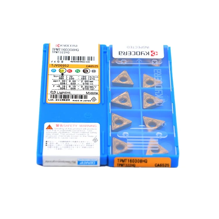 Япония производство Токарные Вставки оригинальный cnc инструменты резаки TPMT160308-HQ CA6525