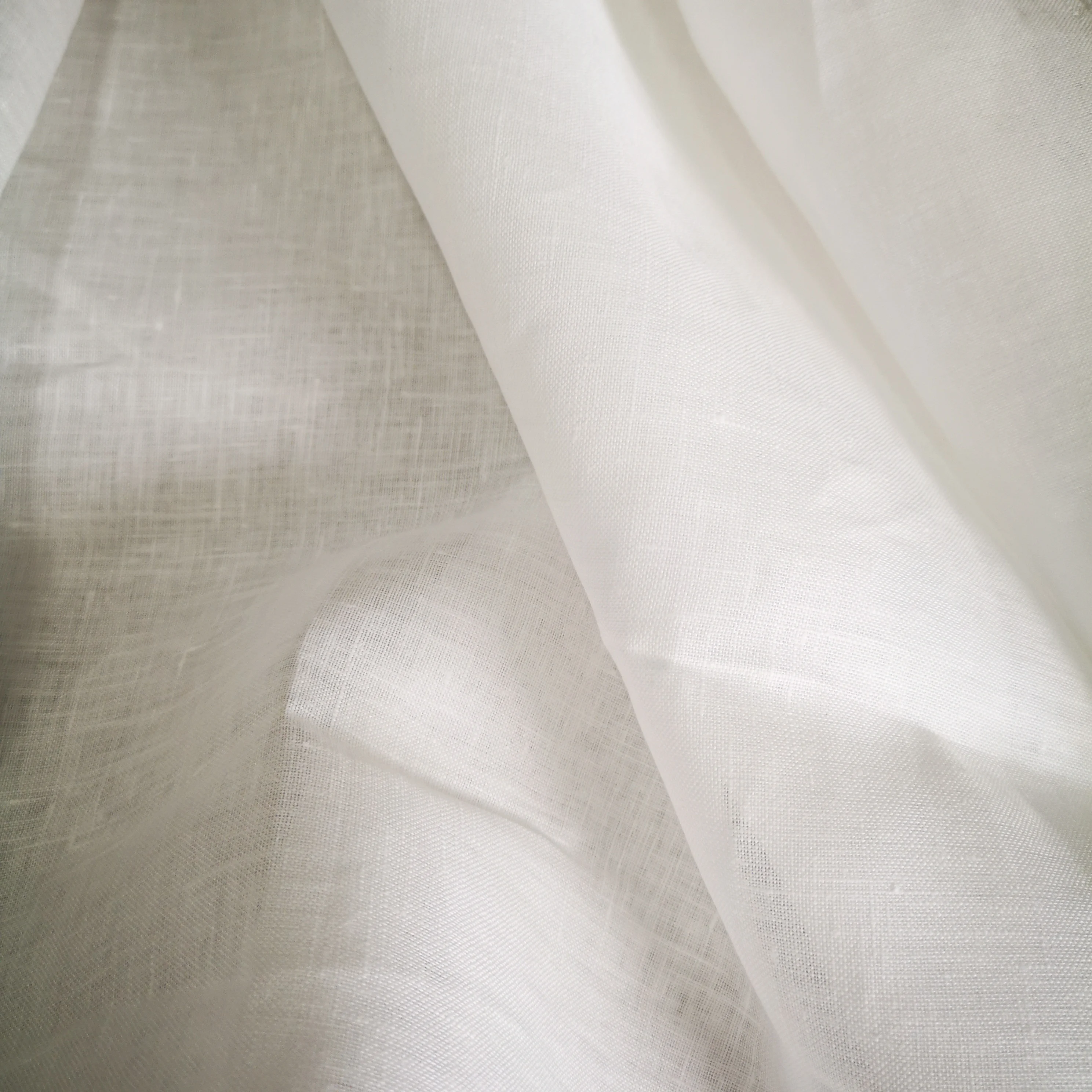PFP and PFD White Color Linen Fabric for Printing and Dyeing