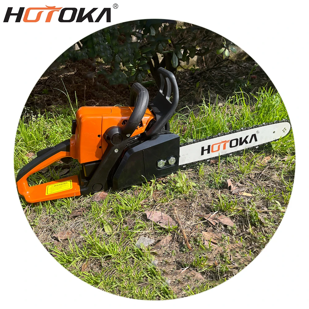 HOTOKA ms 250 gas chainsaw machine price 2 stroke ms250 45cc petrol chain saw for sale