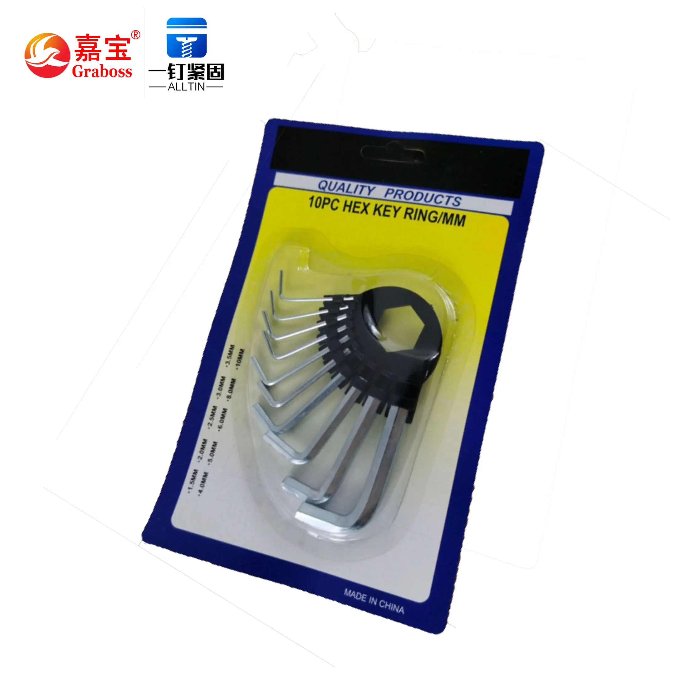 Wholesale high quality ten hex wrench set Cross bicycle buggy screwdriver