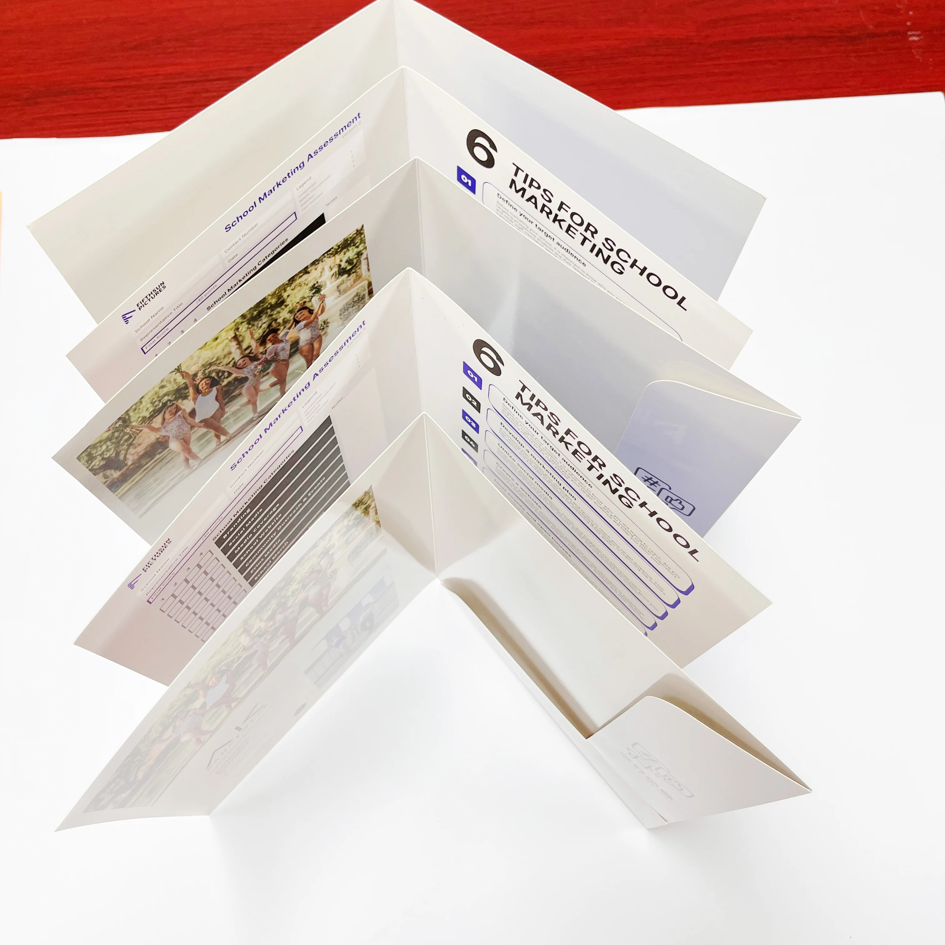 Wholesale China Factory  expanding file folder custom logo document files  custom printed
