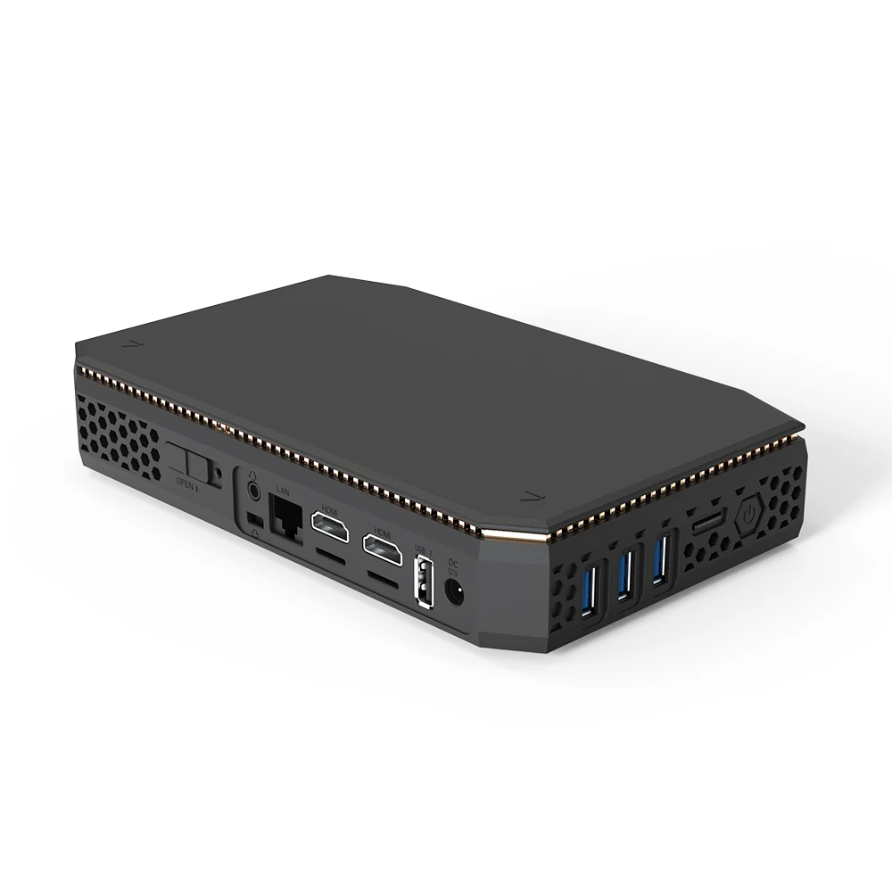 OEM YEOPARM T12 win10 64g 128G ssd AMD компьютерный корпус мини ПК плата 4k 12v с SATA M-SATA