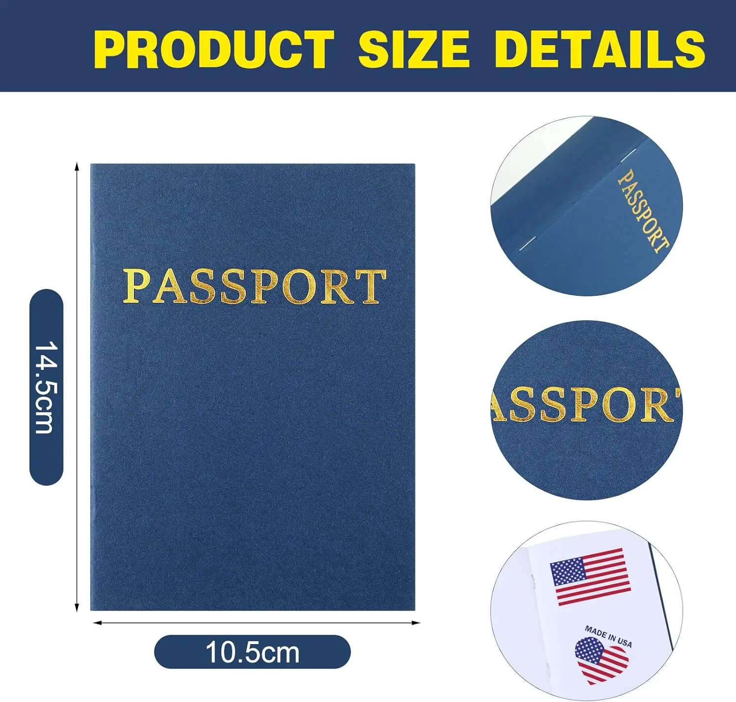 Bulk Kids Passport Party Favor Passport Book Travel Pretend Game for Collect Stamp Classroom Supplies Gif