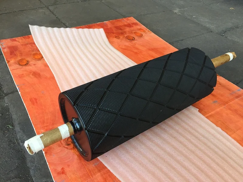 Custom Ceramic Covered Roller Conveyor Belt Roller Electric Conveyor Belt Unpowered Drive Roller